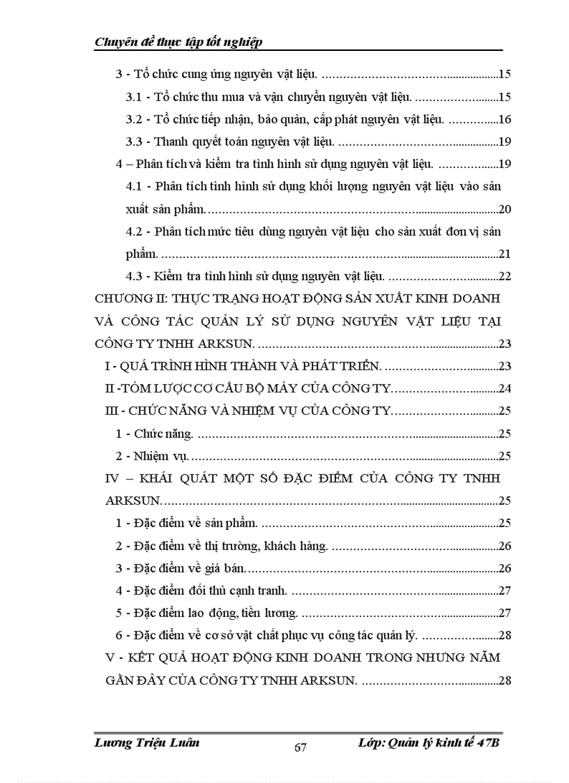 image for page Một số giải pháp hoàn thiện công tác quản lý và sử dụng nguyên vật liệu tại Công ty TNHH ARKSUN