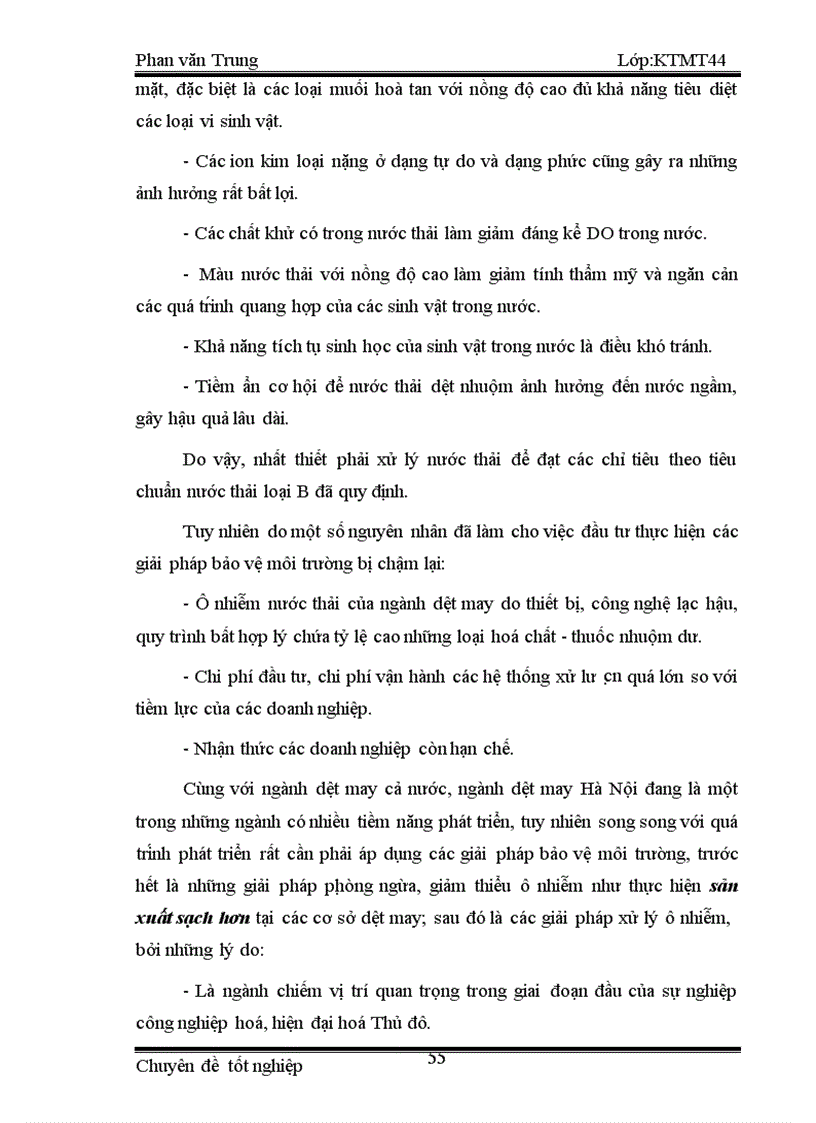 image for page Mô hình tính phí nước bảo vệ môi trường đối với nước thải công nghiệp cho một số cơ sở dệt may trên địa bàn thành phố Hà Nội 1