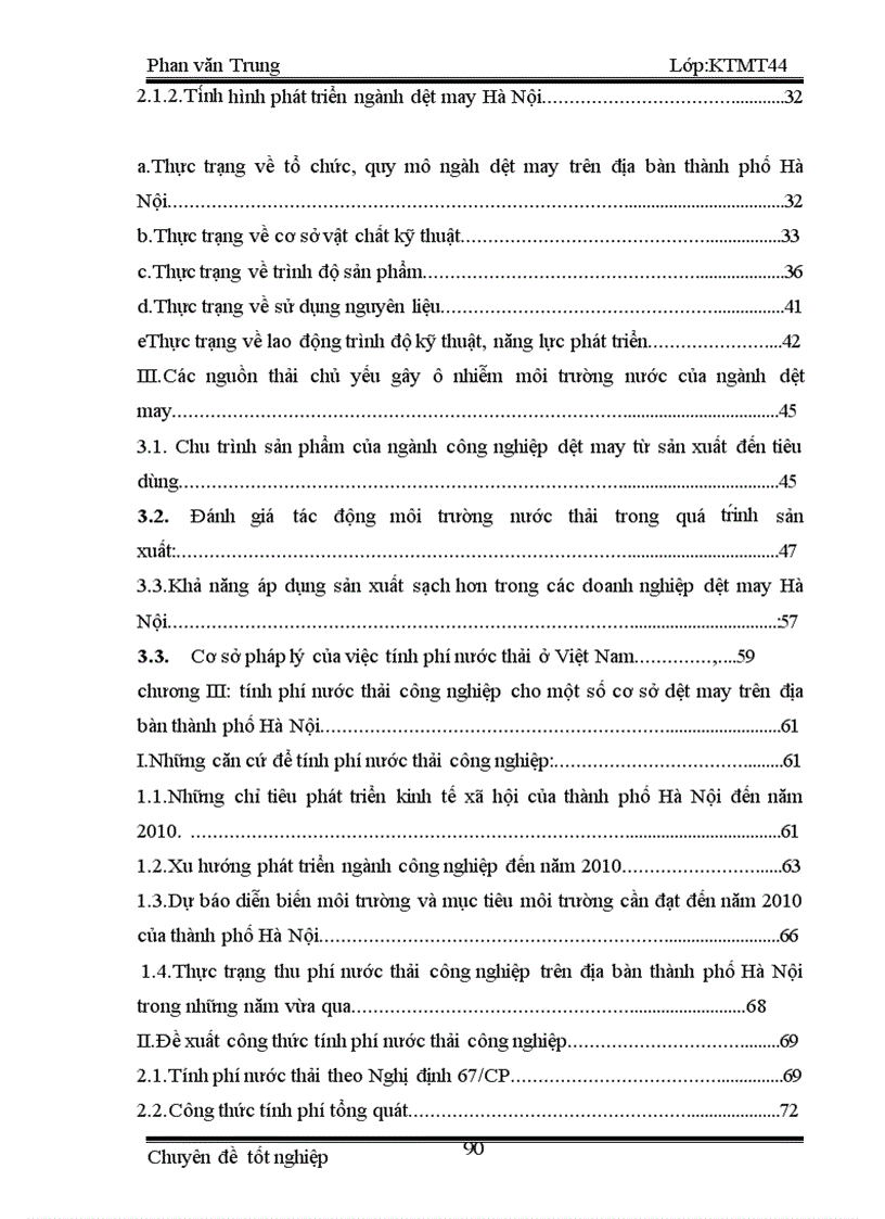 image for page Mô hình tính phí nước bảo vệ môi trường đối với nước thải công nghiệp cho một số cơ sở dệt may trên địa bàn thành phố Hà Nội 1