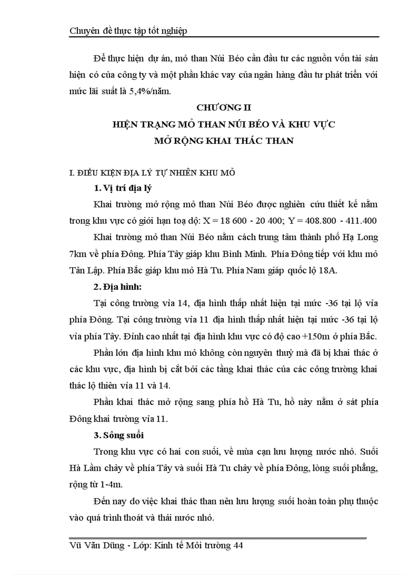 image for page Đánh giá hiệu quả kinh tế xã hội môi trường của dự án mở rộng khai thác mỏ than Núi Béo