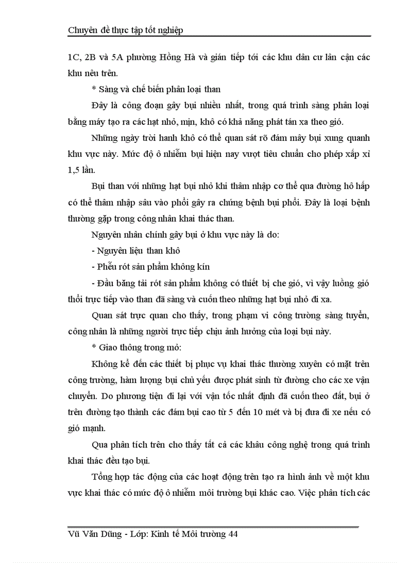 image for page Đánh giá hiệu quả kinh tế xã hội môi trường của dự án mở rộng khai thác mỏ than Núi Béo