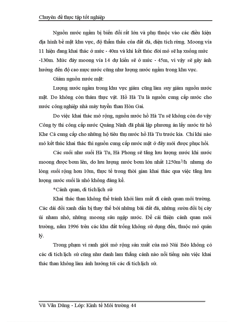 image for page Đánh giá hiệu quả kinh tế xã hội môi trường của dự án mở rộng khai thác mỏ than Núi Béo