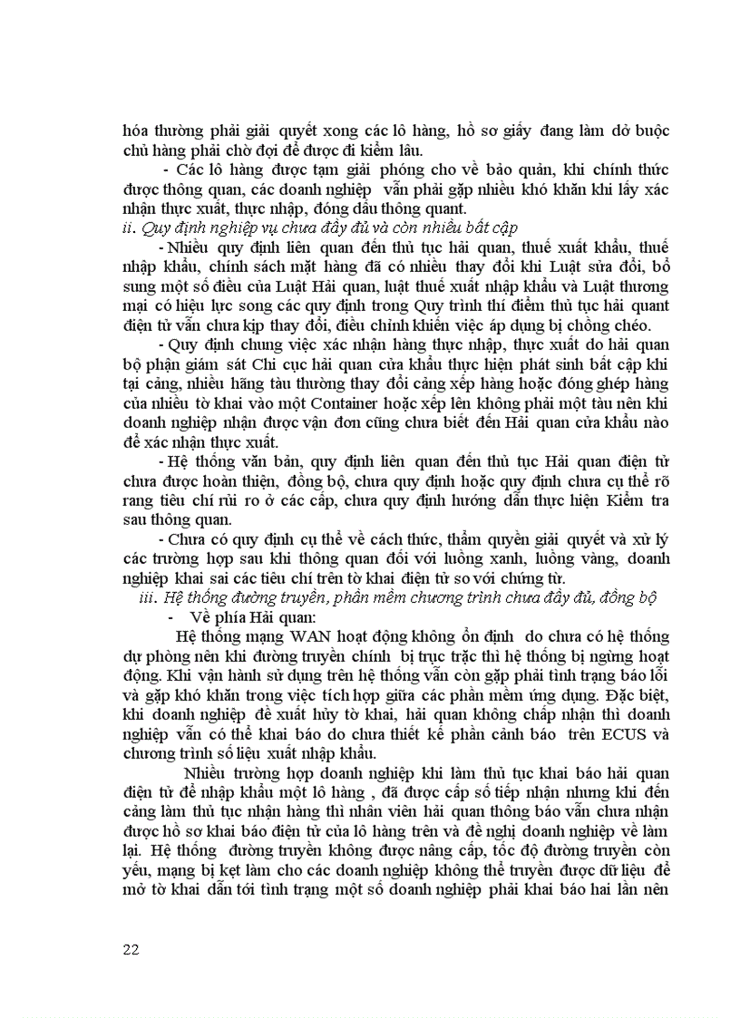 image for page Ứng dụng thí điểm thủ tục Hải quan điện tử tại Cục Hải quan Hải Phòng Thực trạng Giải pháp