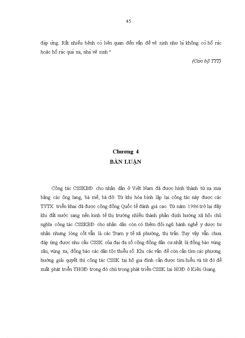 image for page Kiến thức và nhu cầu chăm sóc sức khoẻ hộ gia đình tại tỉnh Kiên Giang năm 2008