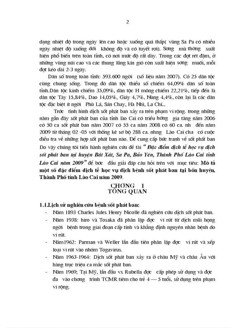 image for page Đặc điểm dịch tễ học vụ dịch sốt phát ban tại huyện Bát Xát Sa Pa Bảo Yên Thành Phố Lào Cai tỉnh Lào Cai năm 2009