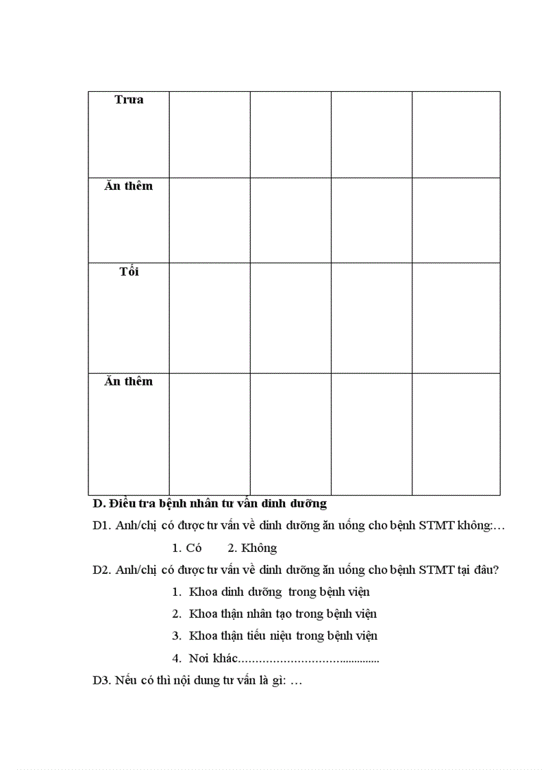 image for page Đánh giá tình trạng dinh dưỡng điều tra khẩu phần ăn thực tế và thực trạng tư vấn dinh dưỡng của bệnh nhân suy thận mạn tính lọc máu chu kỳ tại khoa thận nhân tạo Bệnh viện Bạch Mai