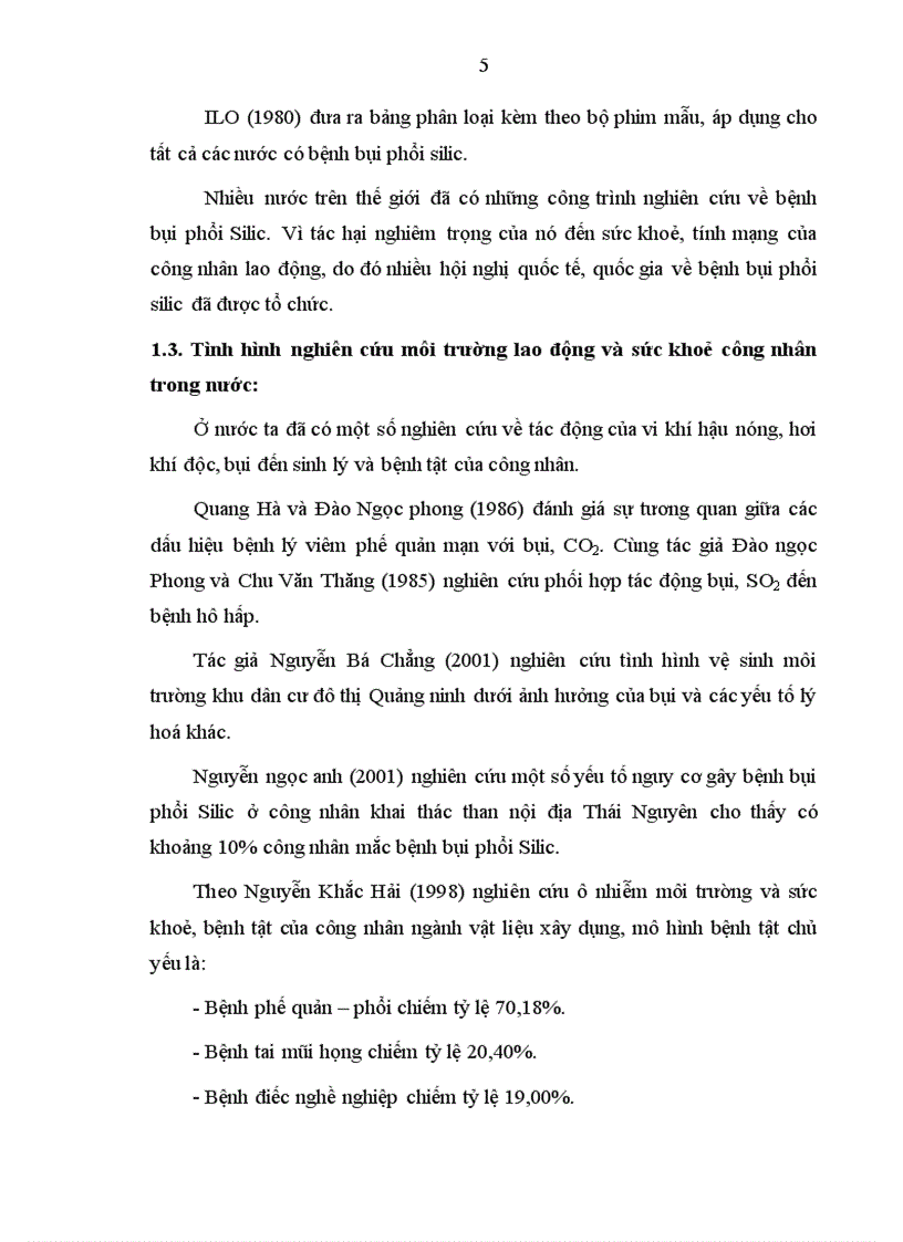 image for page Điều tra một số yếu tố nguyên nhân môi trường lao động ảnh hưởng đến sức khoẻ bệnh tật công nhân mỏ than Na Dương Lạng Sơn từ năm 2008 2009