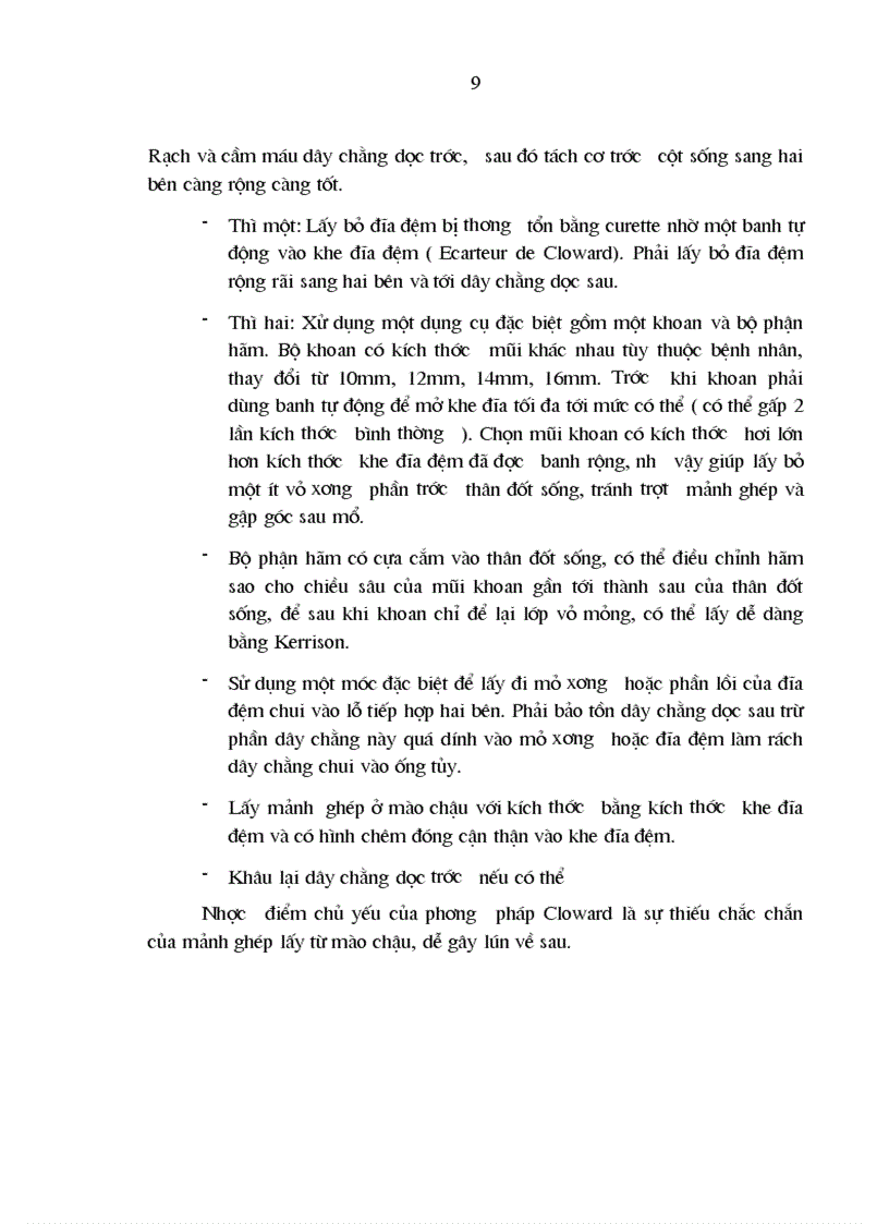 image for page Nghiên cứu chẩn đoán kết quả điều trị phẫu thuật thoát vị đĩa đệm cột sống cổ bằng đường mổ trước bên