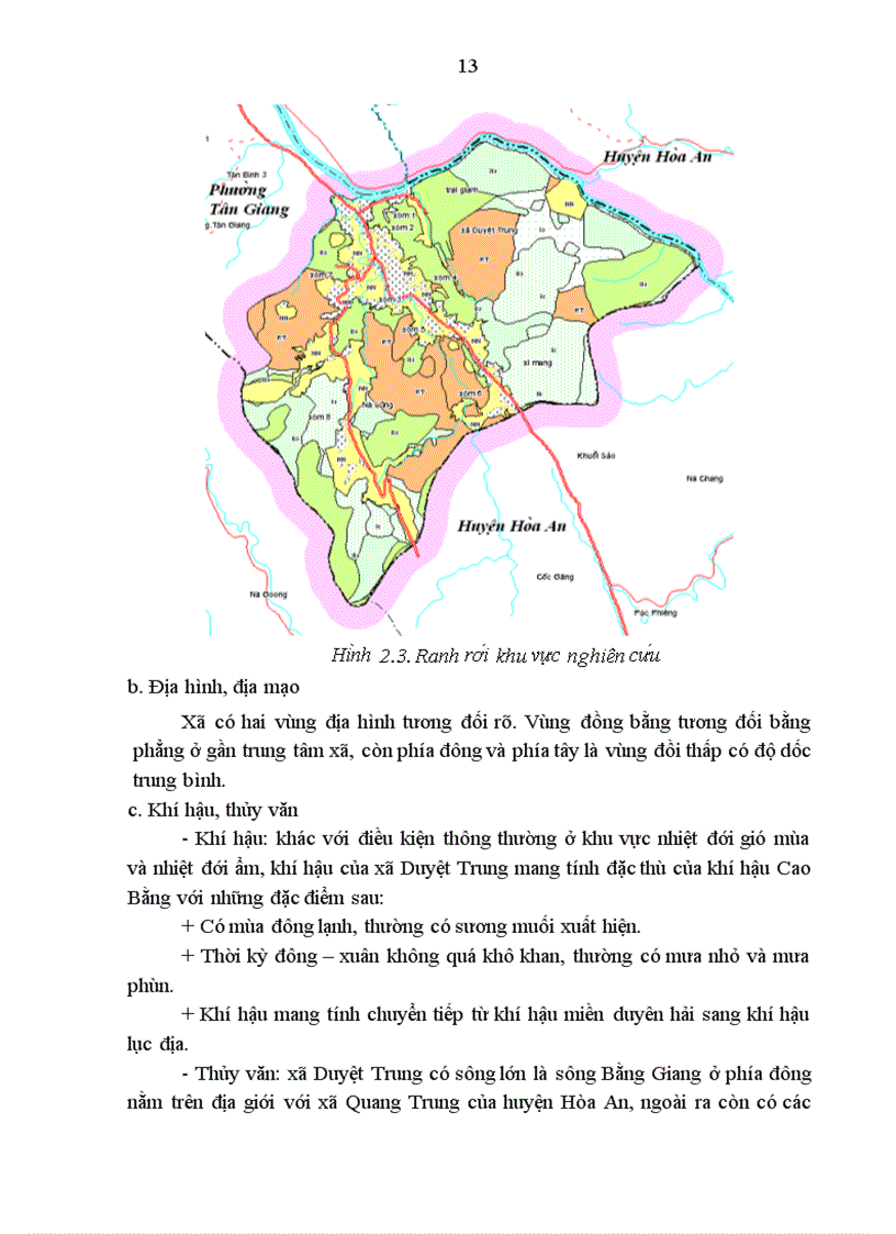image for page Ứng dụng phần mềm Mapinfo 10 0 xây dựng cơ sơ dữ liệu bản đồ hiện trạng rừng năm 2010 tại xã Duyệt Trung thị xã Cao Bằng tỉnh Cao Bằng