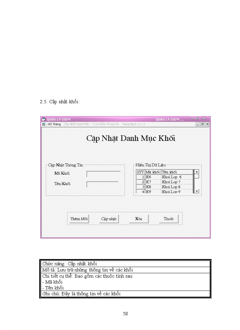 image for page Phân tích thiết kế hệ thống quản lý điểm trường THCS