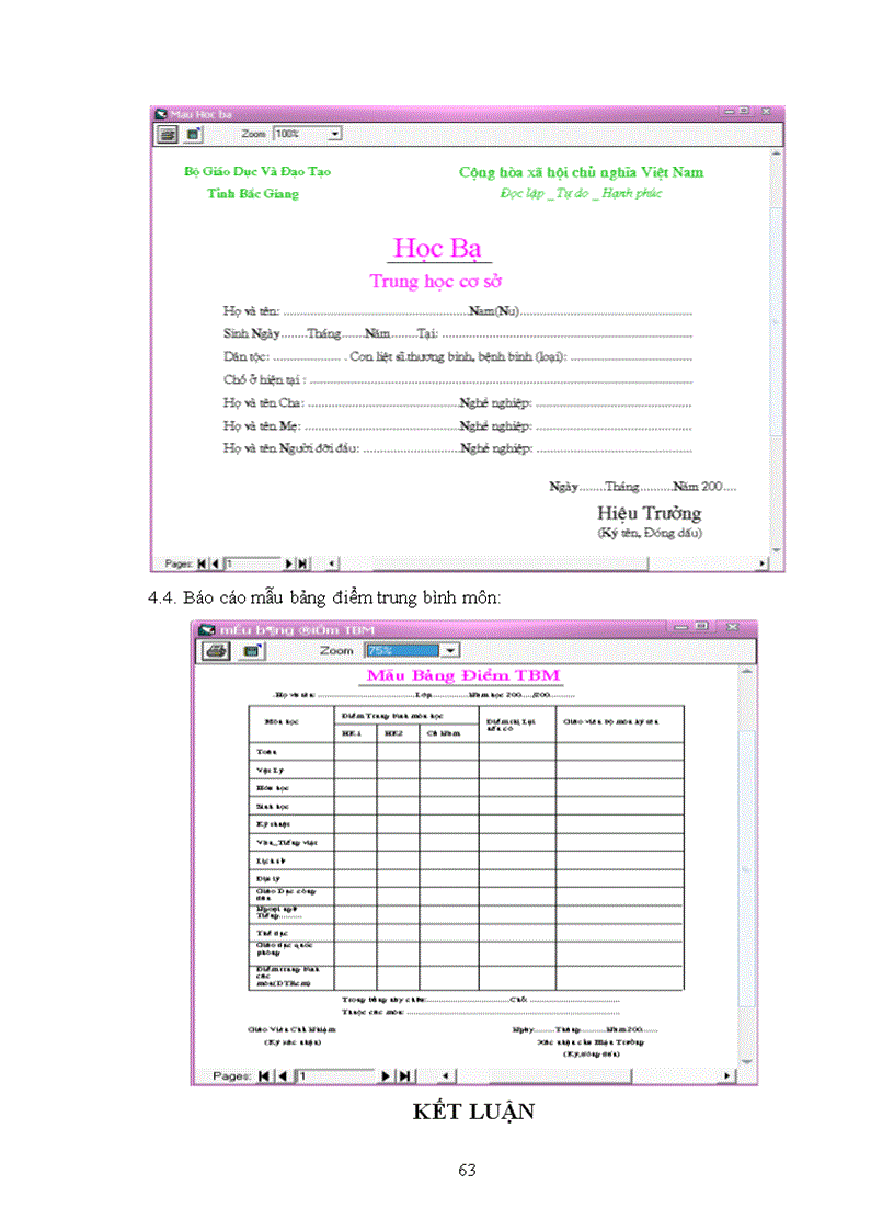 image for page Phân tích thiết kế hệ thống quản lý điểm trường THCS