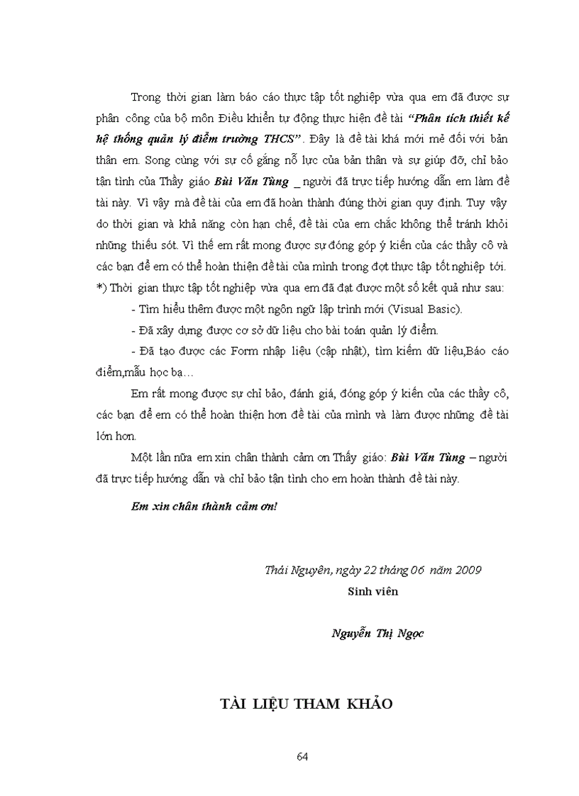 image for page Phân tích thiết kế hệ thống quản lý điểm trường THCS