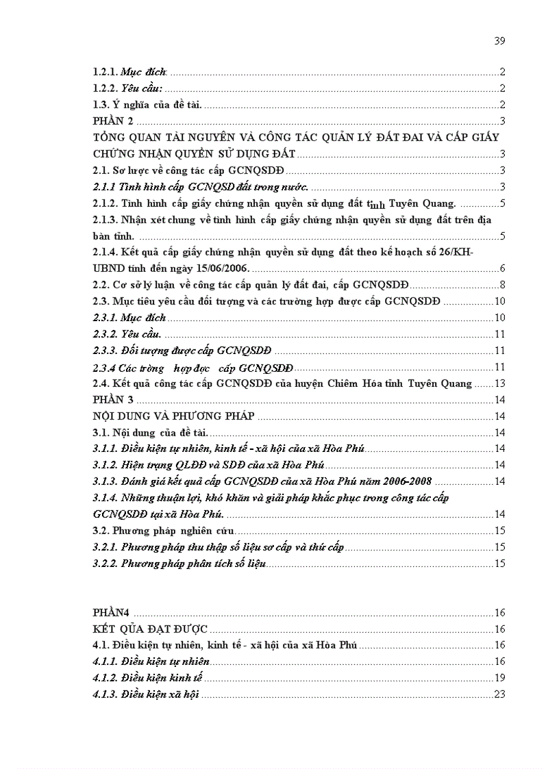 image for page Đánh giá công tác cấp giấy chứng nhận quyền sử dụng đất xã Hòa Phú huyện Chiêm Hóa tỉnh Tuyên Quang giai đoạn 2006 2008 1