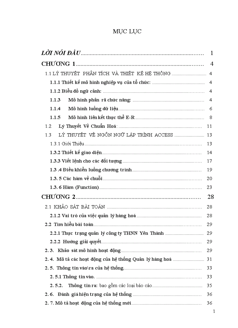 image for page Xây dựng chương trình Quản Lý Hàng Hoá tại công ty TNHH Yên Thành