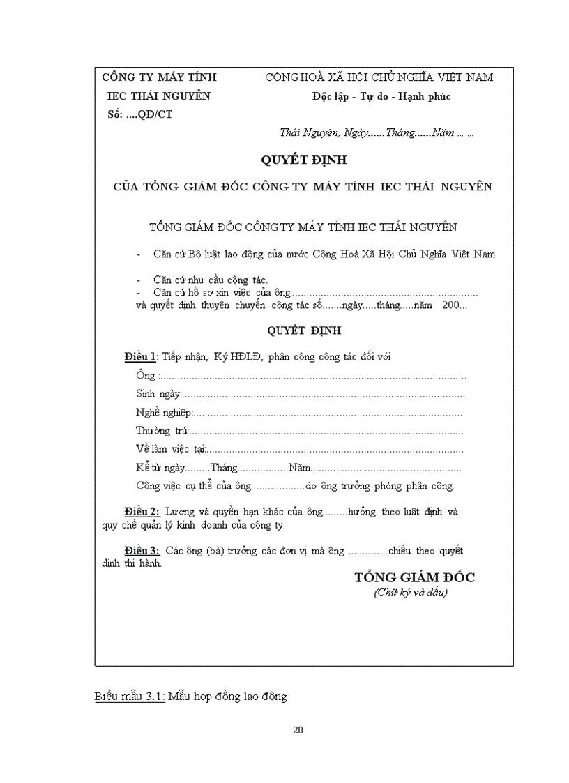 image for page Xây dựng chương trình quản lý nhân sự của công ty IEC Thái Nguyên