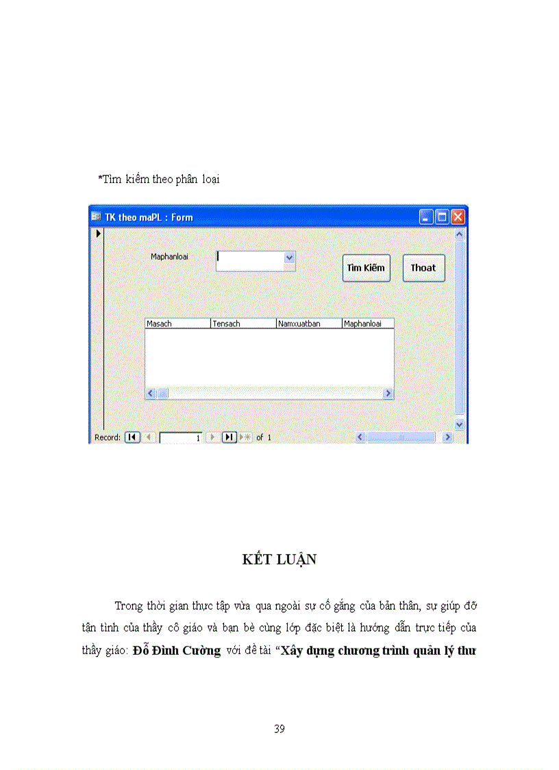 image for page Xây dựng chương trình quản lý thư viện trường THPT Kim Anh Sóc Sơn Hà Nội