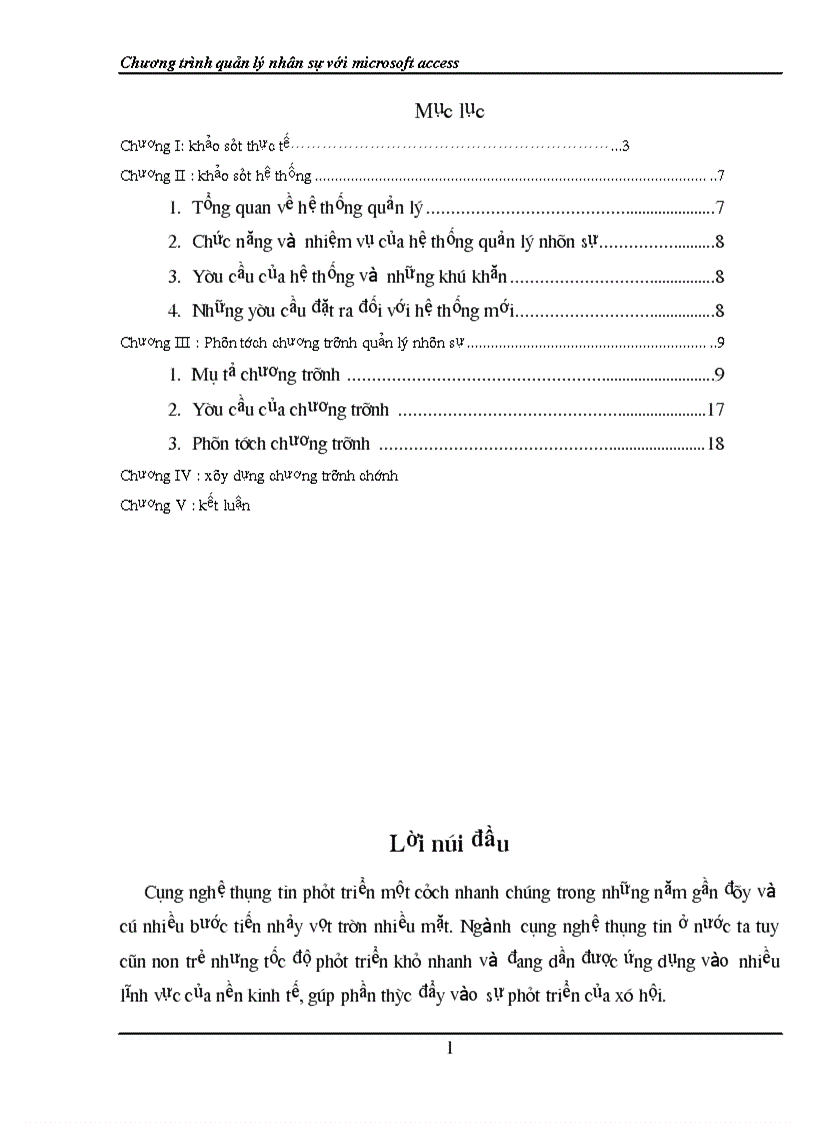 image for page Xây dựng Chương trình quản lý nhân sự với microsoft access