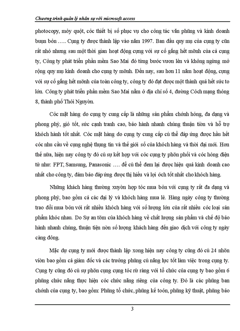 image for page Xây dựng Chương trình quản lý nhân sự với microsoft access