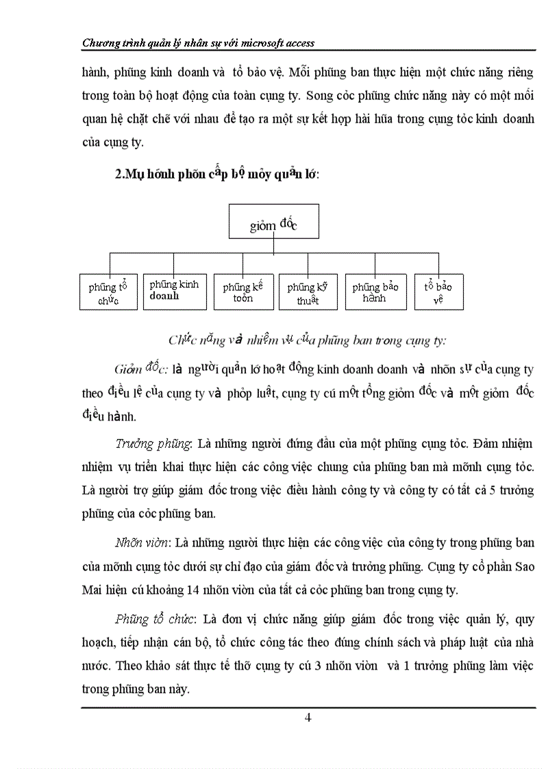 image for page Xây dựng Chương trình quản lý nhân sự với microsoft access