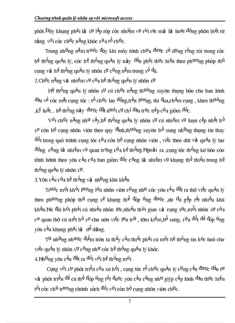 image for page Xây dựng Chương trình quản lý nhân sự với microsoft access
