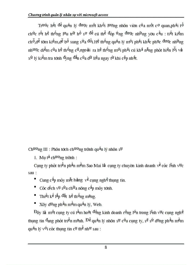 image for page Xây dựng Chương trình quản lý nhân sự với microsoft access