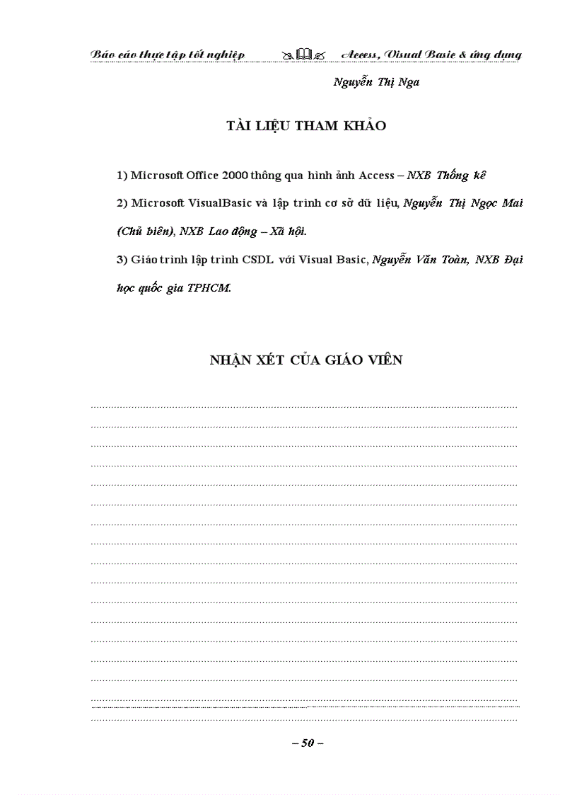 image for page Tìm hiểu về ACCESS và VISUAL BASIC ứng dụng cho bài toán quản lý kho