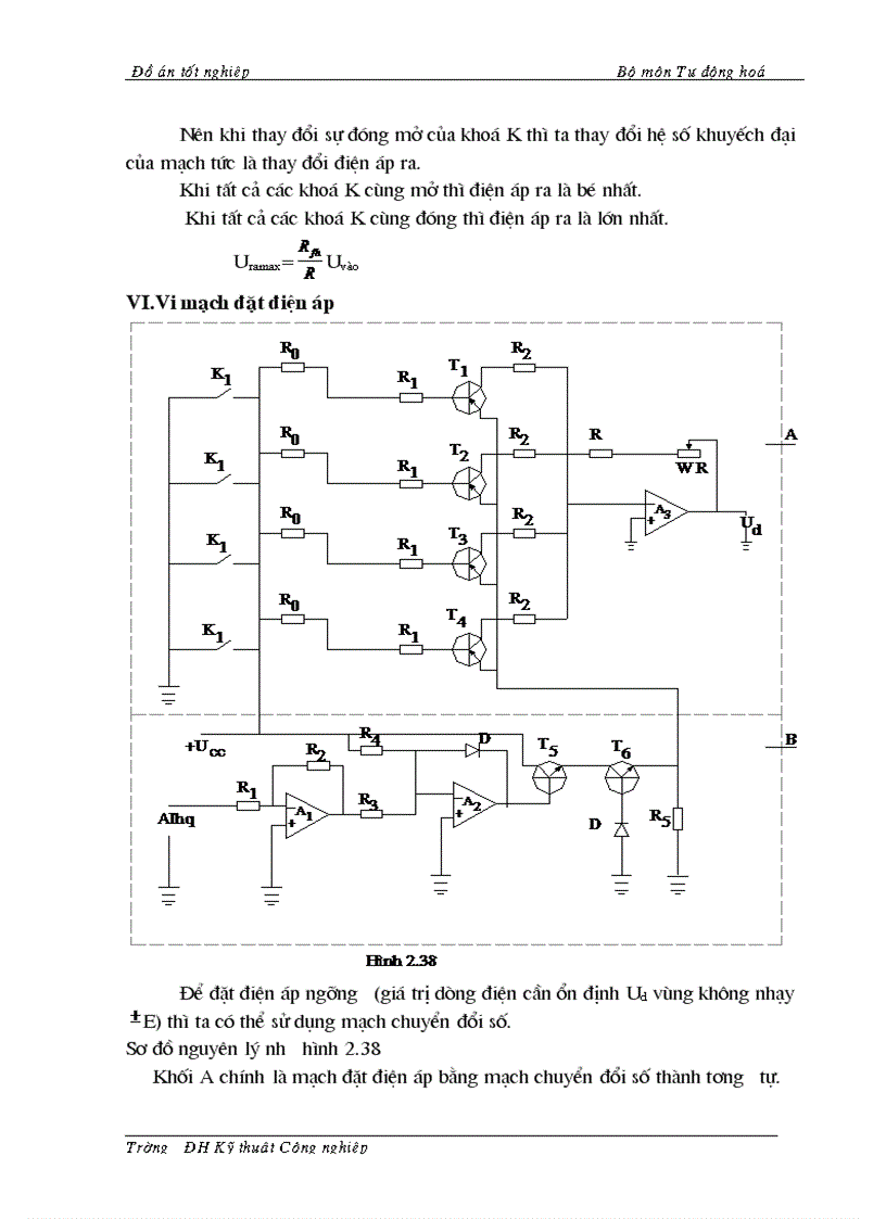 image for page Thiết kế trang bị điện Tự động hoá cho hệ thống truyền động nâng hạ điện cực lò hồ quang nấu th