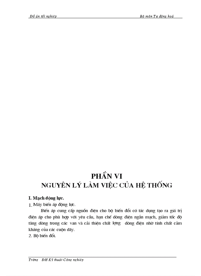 image for page Thiết kế trang bị điện Tự động hoá cho hệ thống truyền động nâng hạ điện cực lò hồ quang nấu th