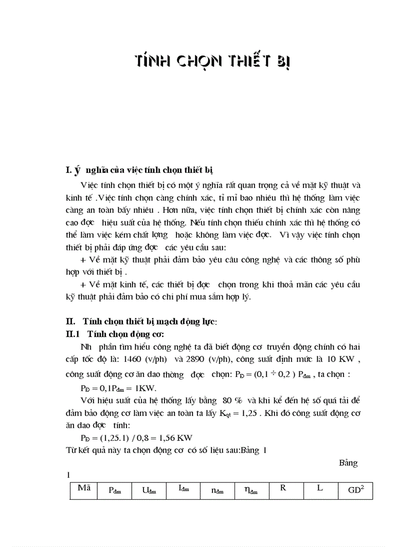 image for page Bản đồ án thiét kế hệ thống trang bị điện cho truyền động ăn dao của máy doa vạn năng 2620B 1