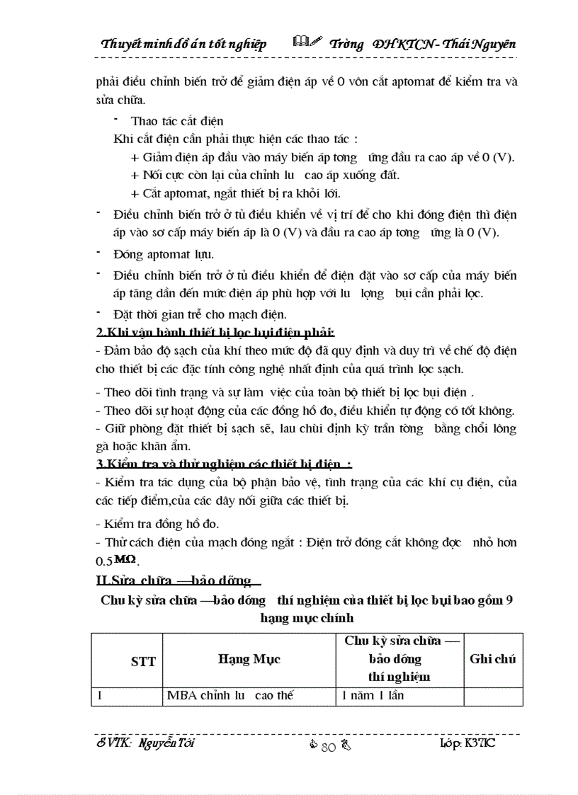 image for page Thiết kế hệ thống lọc bụi tĩnh điện 1