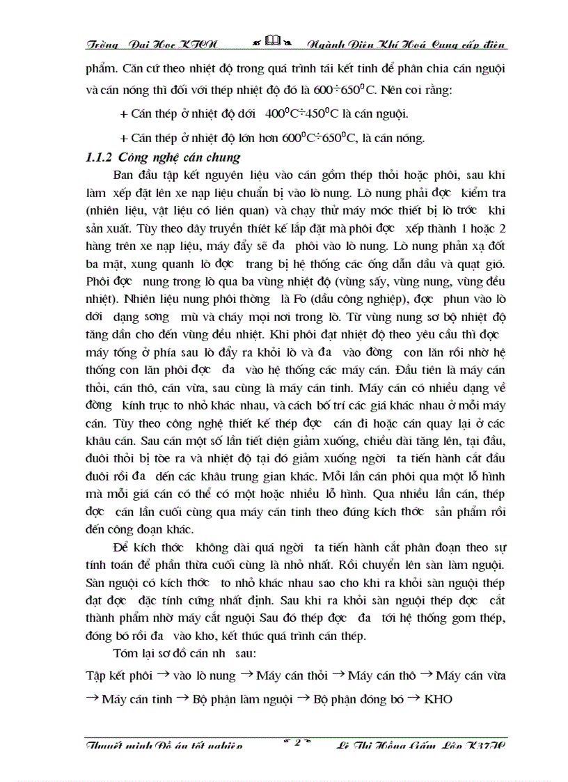 image for page Tổng quan về công nghệ cán thép