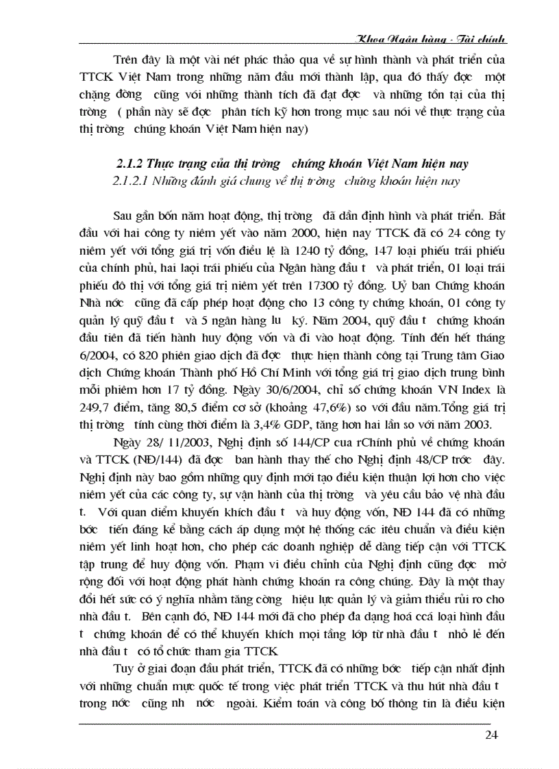 image for page Phát huy vai trò của ngân hàng thương mại đối với sự phát triển của thị trường chứng khoán Việt Nam 1