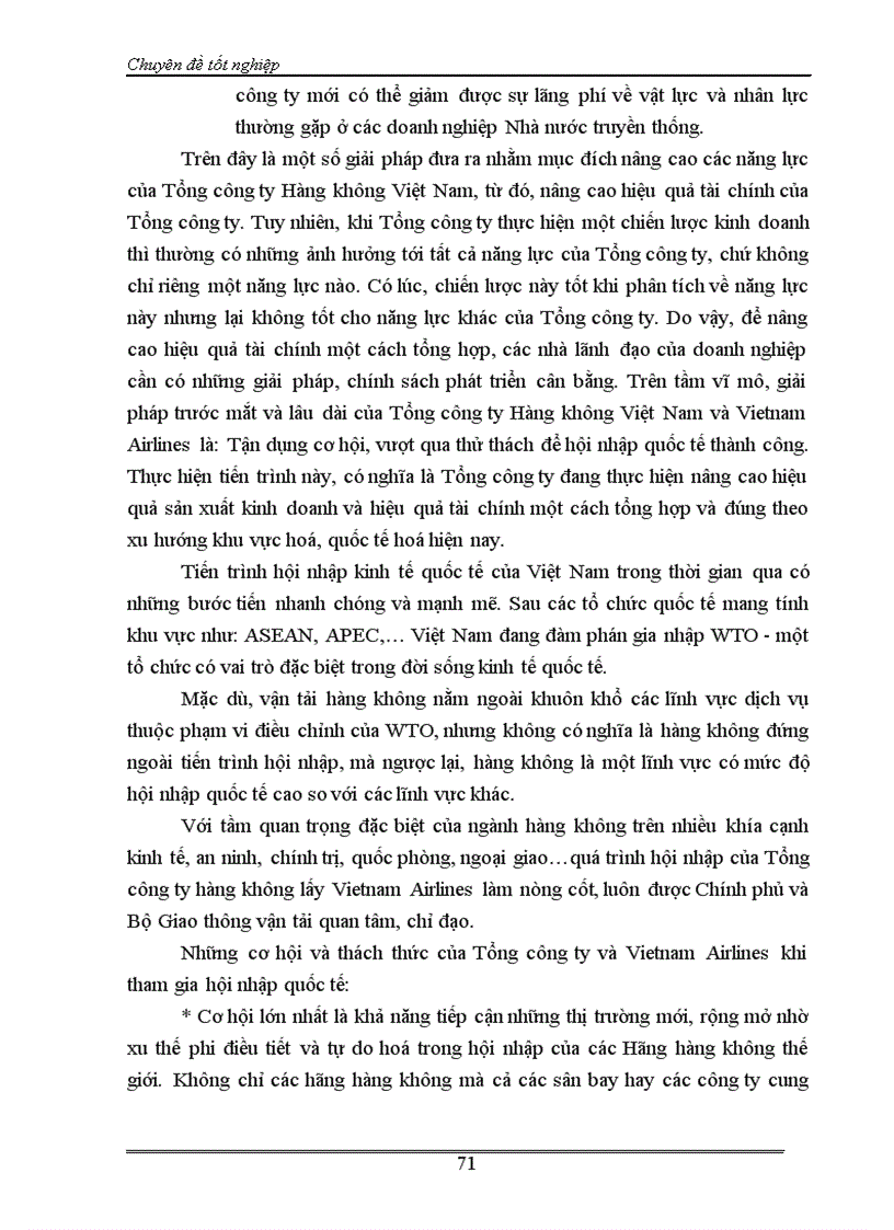 image for page Phân tích tài chính và nâng cao hiệu quả tài chính của Tổng công ty hàng không Việt nam