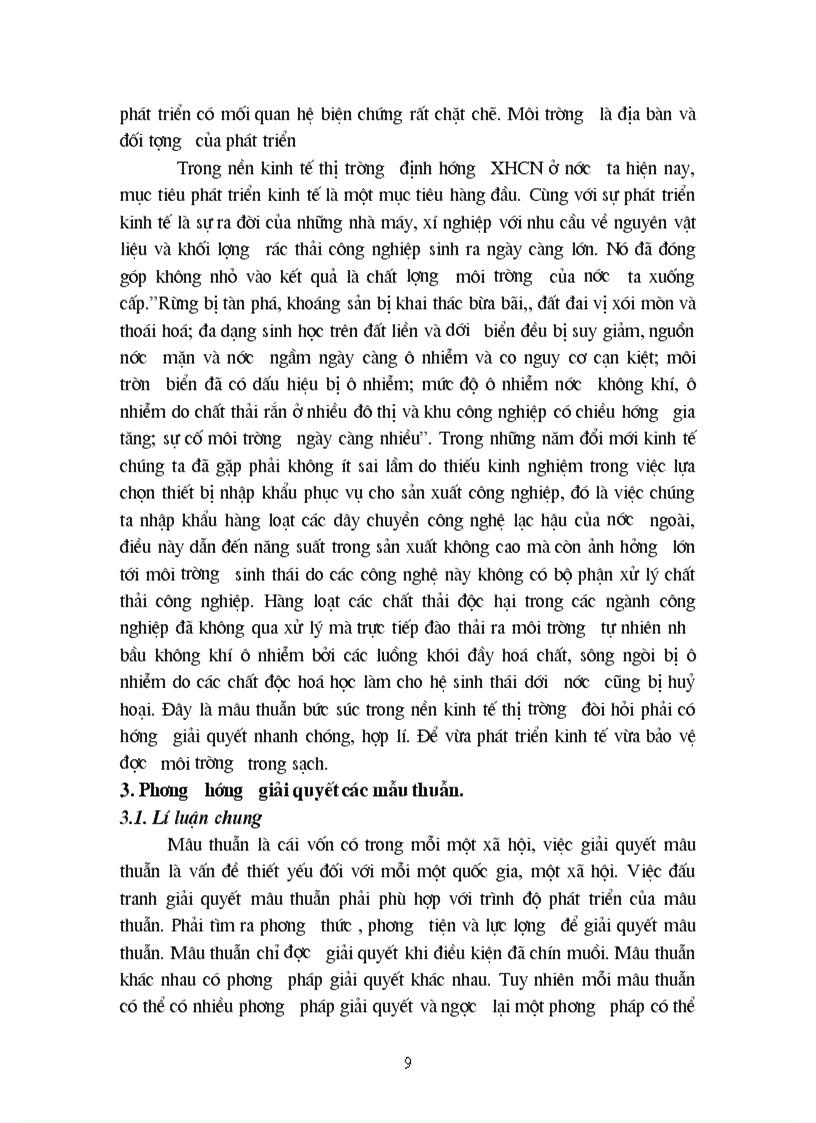 image for page Vận dụng quy luật mâu thuẫn để phân tích những mâu thuẫn trong nền KTTT định hướng XHCN ở Việt Nam 1