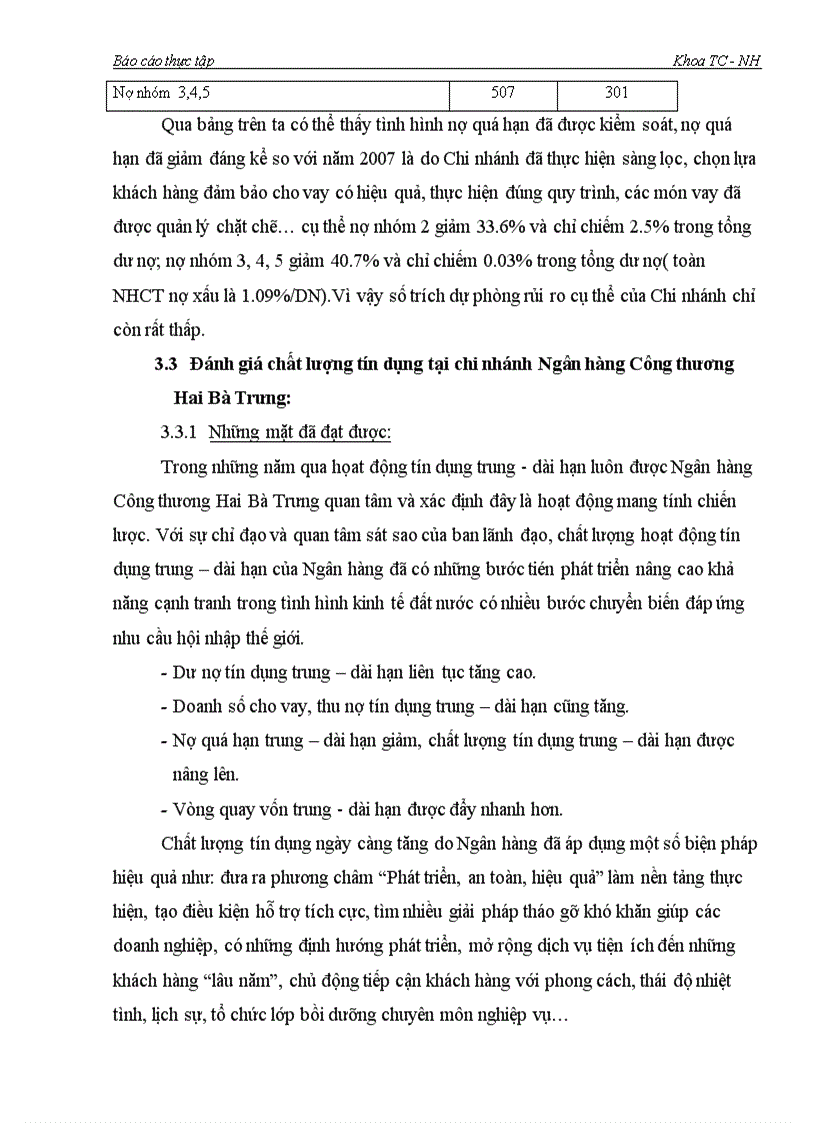 image for page Một số giải pháp nâng cao chất lượng tín dụng trung và dài hạn tại chi nhánh Ngân hàng Công thương Hai Bà Trưng 1