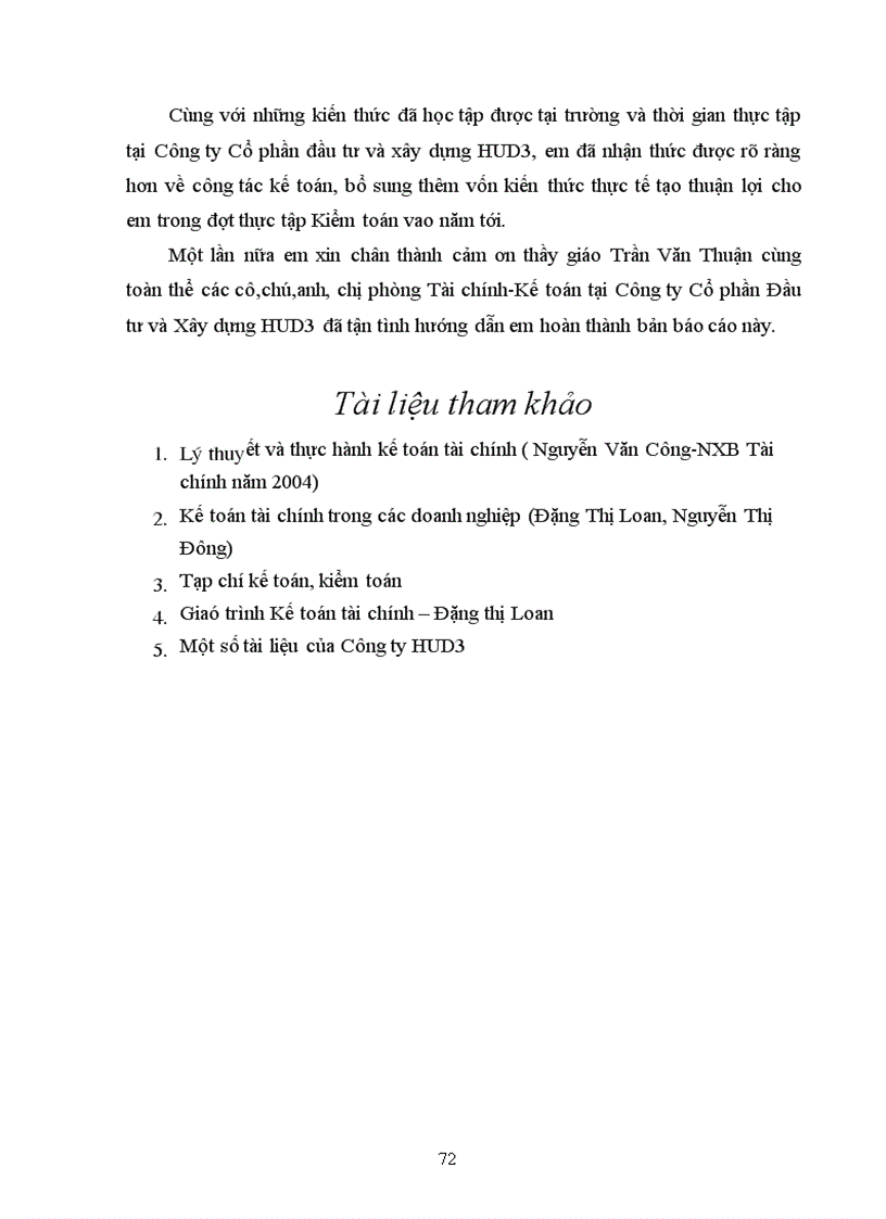 image for page Thực trạng tổ chức hạch toán kế toán tại Công ty cổ phần Đầu tư và Xây dựng HUD3