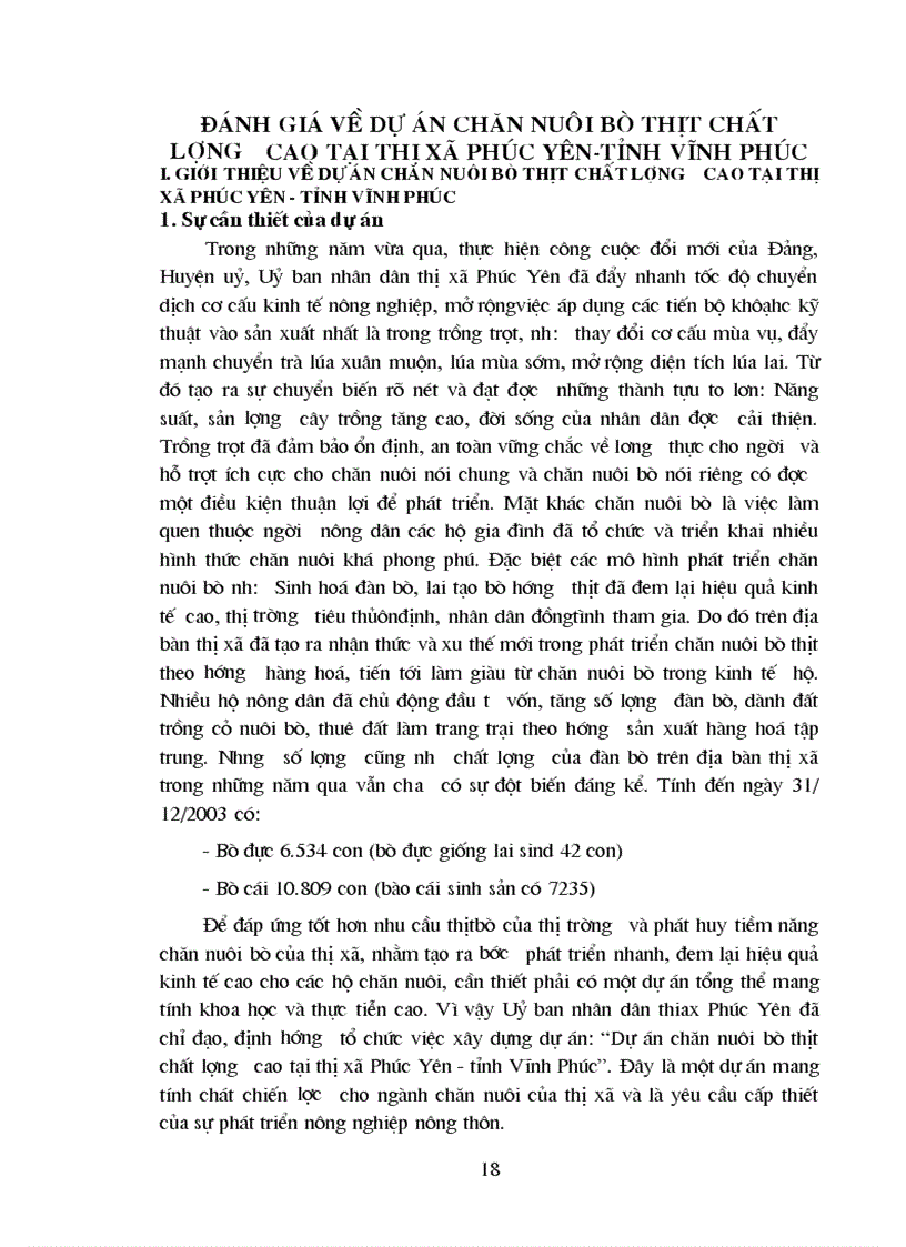 image for page Đánh giá dự án chăn nuôi bò thịt chất lượng cao tại thị xã Phúc Yên tỉnh Vĩnh Phúc 1