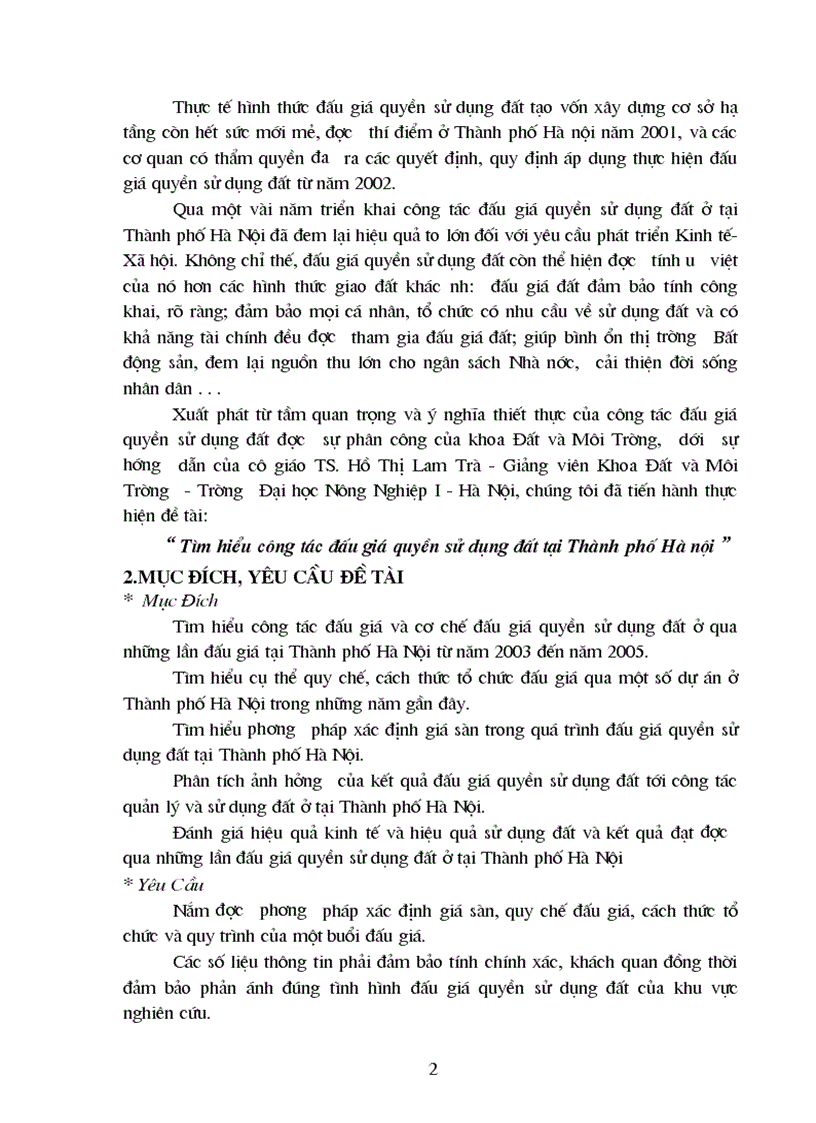 image for page Tìm hiểu công tác đấu giá quyền sử dụng đất tại Thành phố Hà nội 1