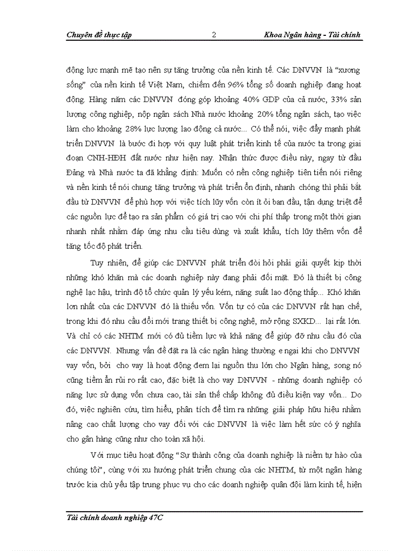 image for page Nâng cao chất lượng cho vay đối với doanh nghiệp vừa và nhỏ tại Ngân hàng TMCP Quân đội 1
