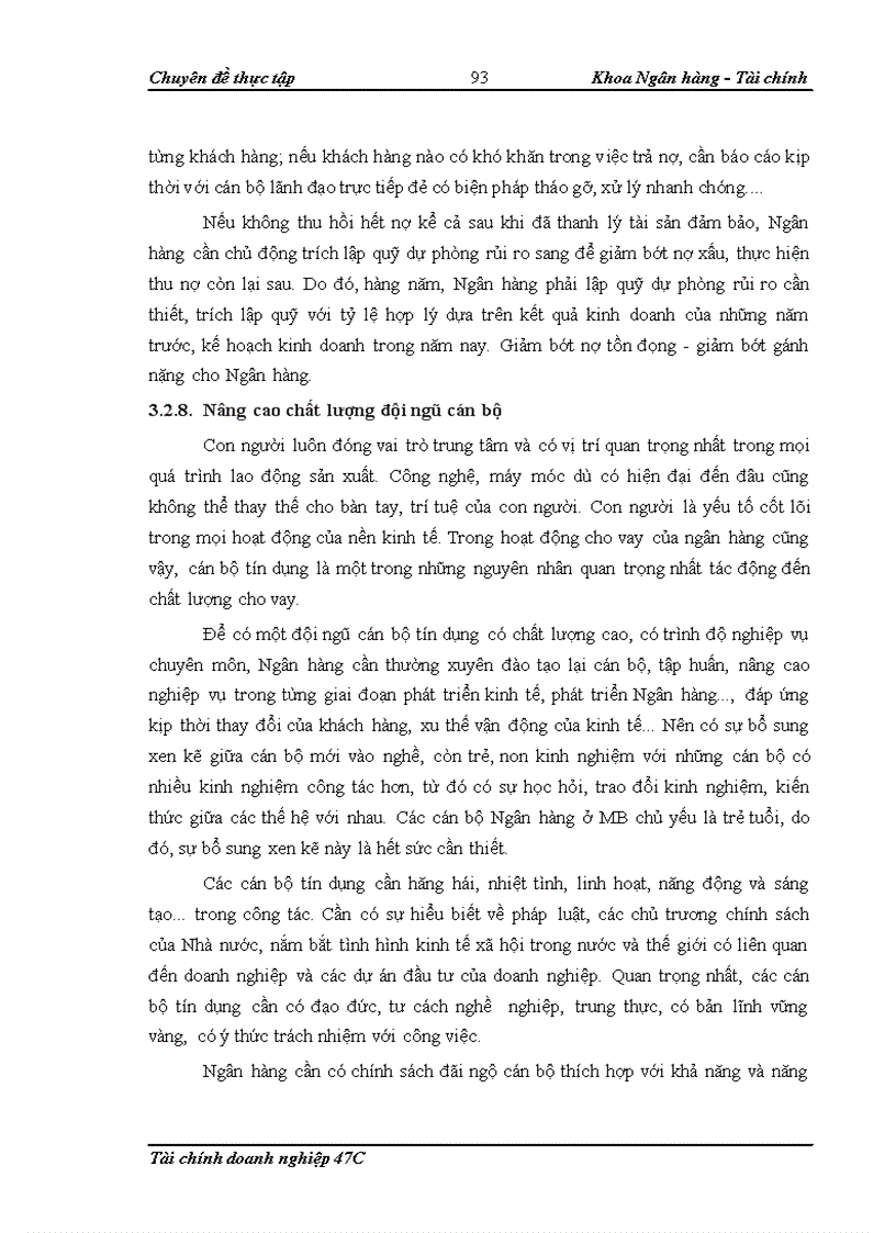 image for page Nâng cao chất lượng cho vay đối với doanh nghiệp vừa và nhỏ tại Ngân hàng TMCP Quân đội 1
