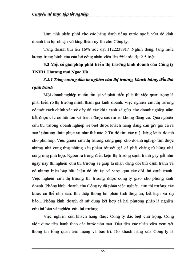 image for page Một số giải pháp phát triển thị trường của Công ty TNHH Thương Mại và Dịch Vụ Ngọc Hà