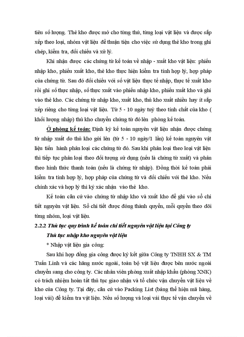 image for page Kế toán nguyên vật liệu tại Công ty TNHH SX TM Tuấn Linh 1