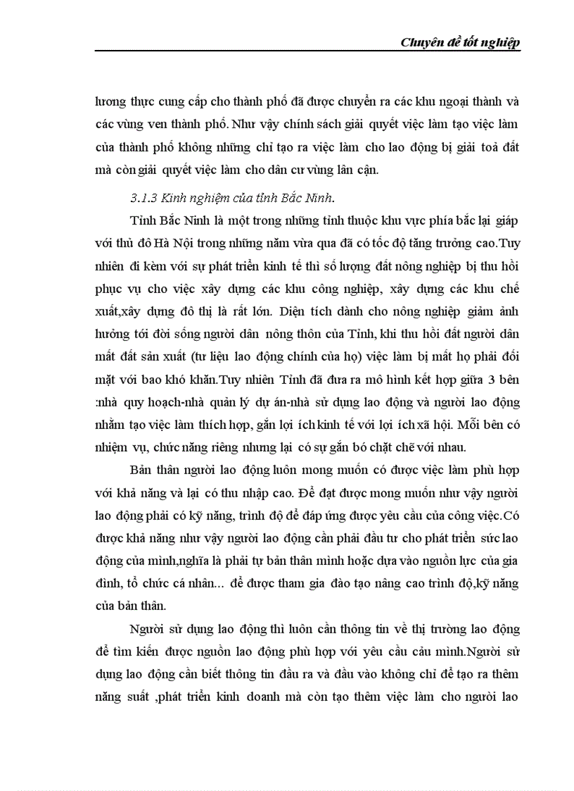 image for page Giải quyết việc làm cho lao động mất đất trong quá trình công nghiệp hoá tại huyện thường tín thành phố HÀ NỘI 1