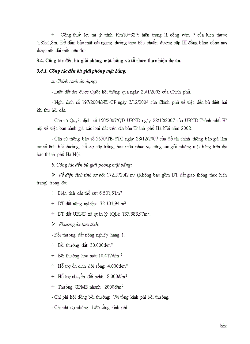 image for page Lập dự án đầu tư nâng cấp cải tạo tuyến đường 23B đoạn Hà Nội