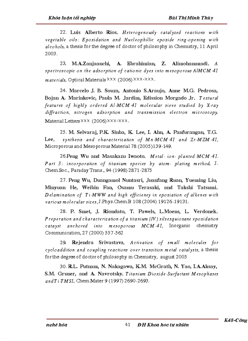 image for page Nghiên cứu về tổng hợp và đặc trưng Ti MCM 41 đồng thời đặc trưng xúc tác thông qua phản ứng epoxi hóa dầu thực vật
