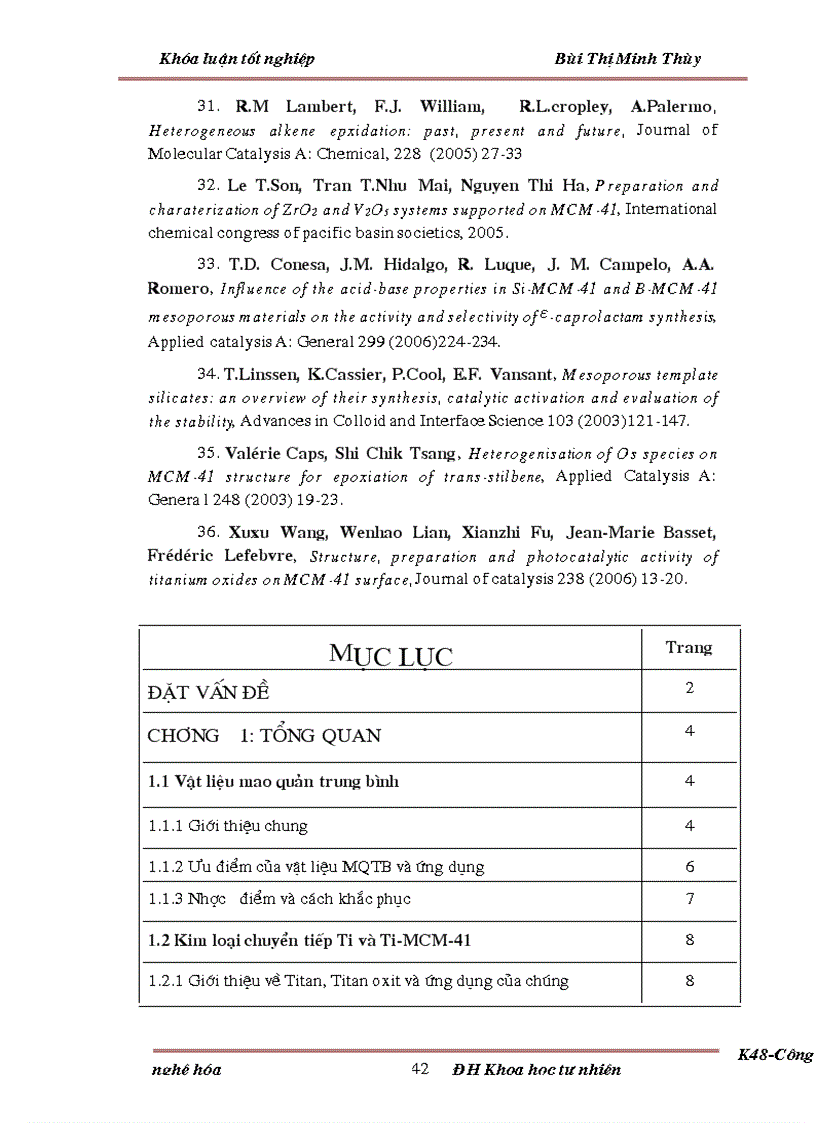 image for page Nghiên cứu về tổng hợp và đặc trưng Ti MCM 41 đồng thời đặc trưng xúc tác thông qua phản ứng epoxi hóa dầu thực vật