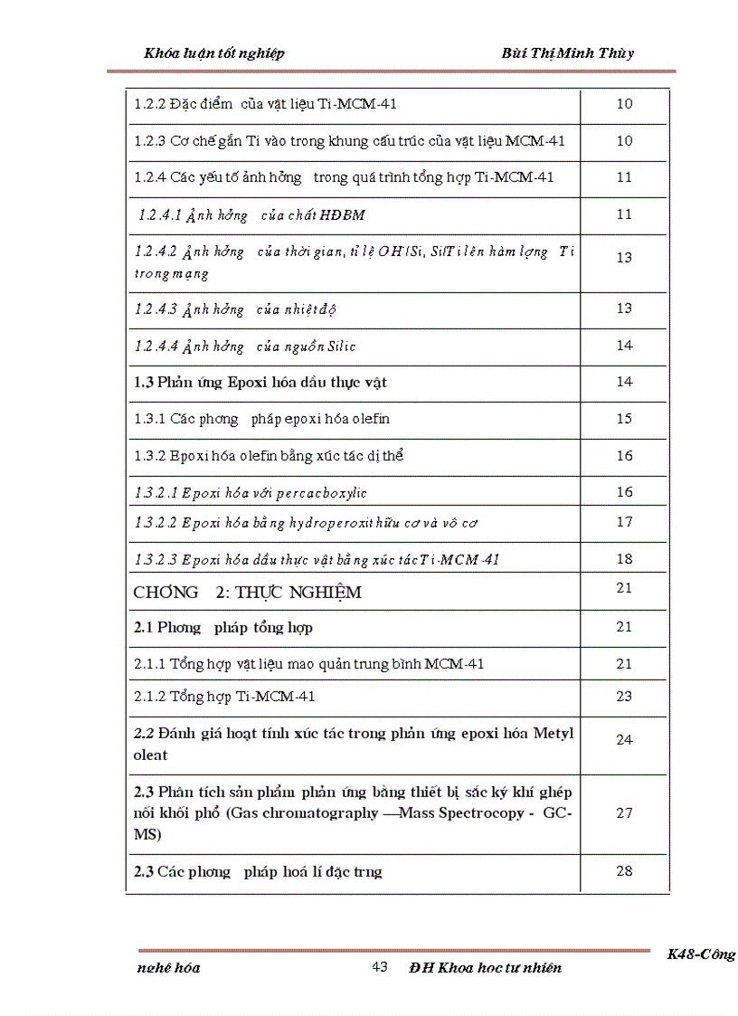 image for page Nghiên cứu về tổng hợp và đặc trưng Ti MCM 41 đồng thời đặc trưng xúc tác thông qua phản ứng epoxi hóa dầu thực vật