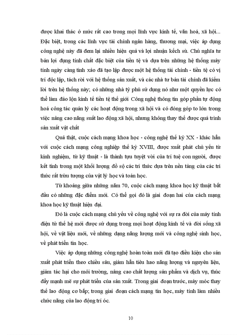 image for page Ảnh hưởng của cách mạng khoa học công nghệ đối với sự phát triển kinh tế Việt Nam