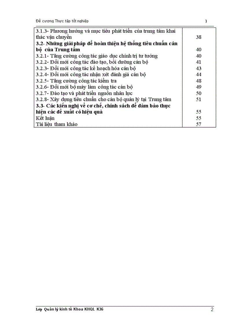 image for page Thực trạng đội ngũ cán bộ quản lý trong Trung tâm khai thác vận chuyển