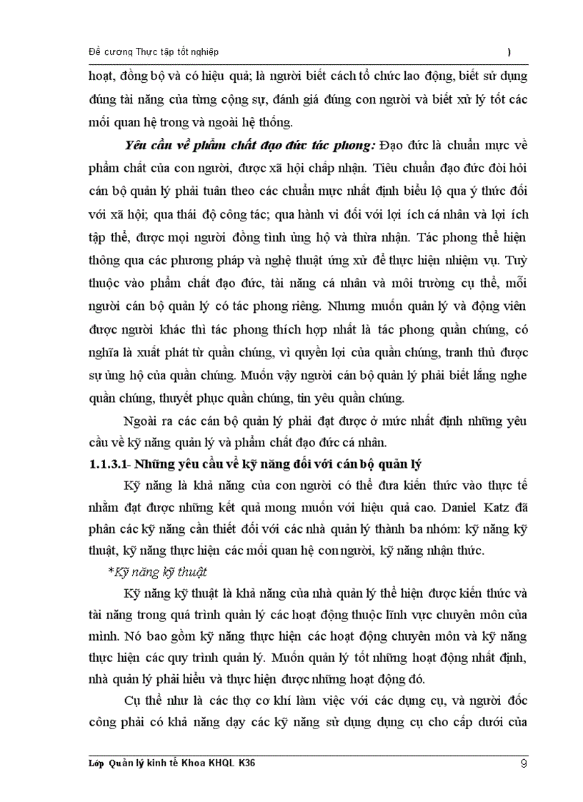 image for page Thực trạng đội ngũ cán bộ quản lý trong Trung tâm khai thác vận chuyển